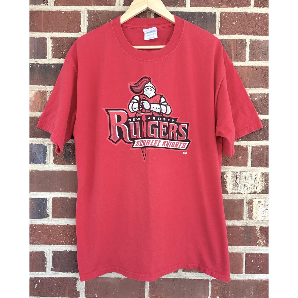 Rutgers Scarlet Knights T-Shirt Mens XL‎ Red NCAA University Collegiate Football